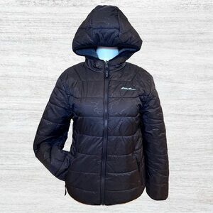 Eddie Bauer Boy’s Reversible Black Hooded Jacket 14/16